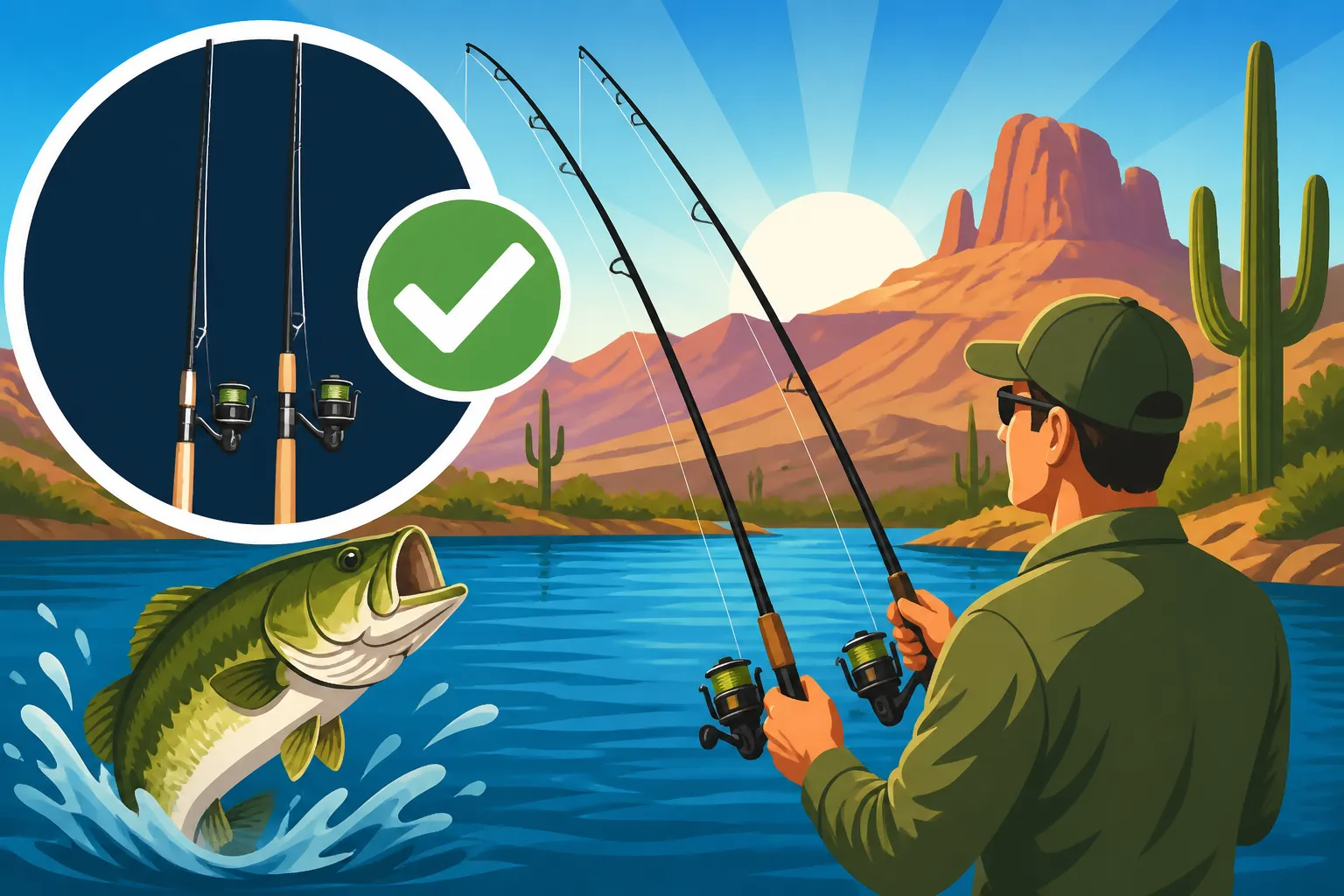 Two-Rod Fishing Rule in Arizona