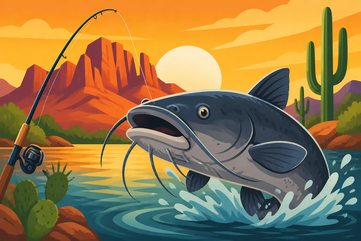 Best Catfish Fishing Spots in Arizona