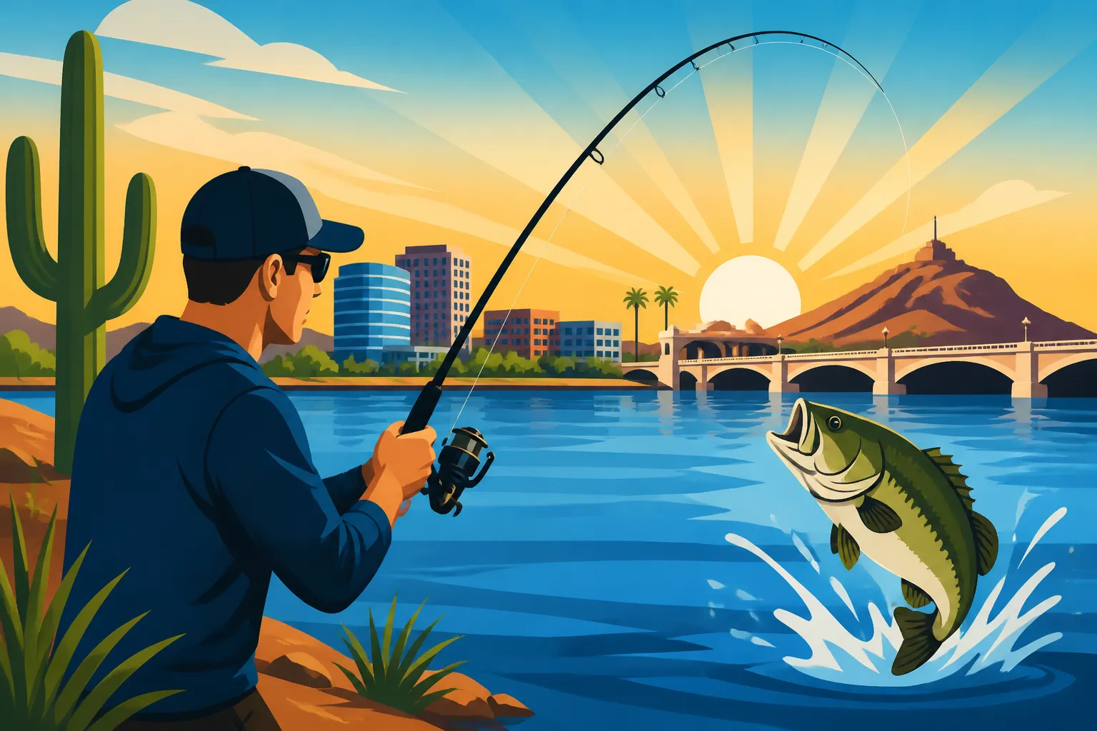 Tempe Town Lake Arizona Fishing Guide