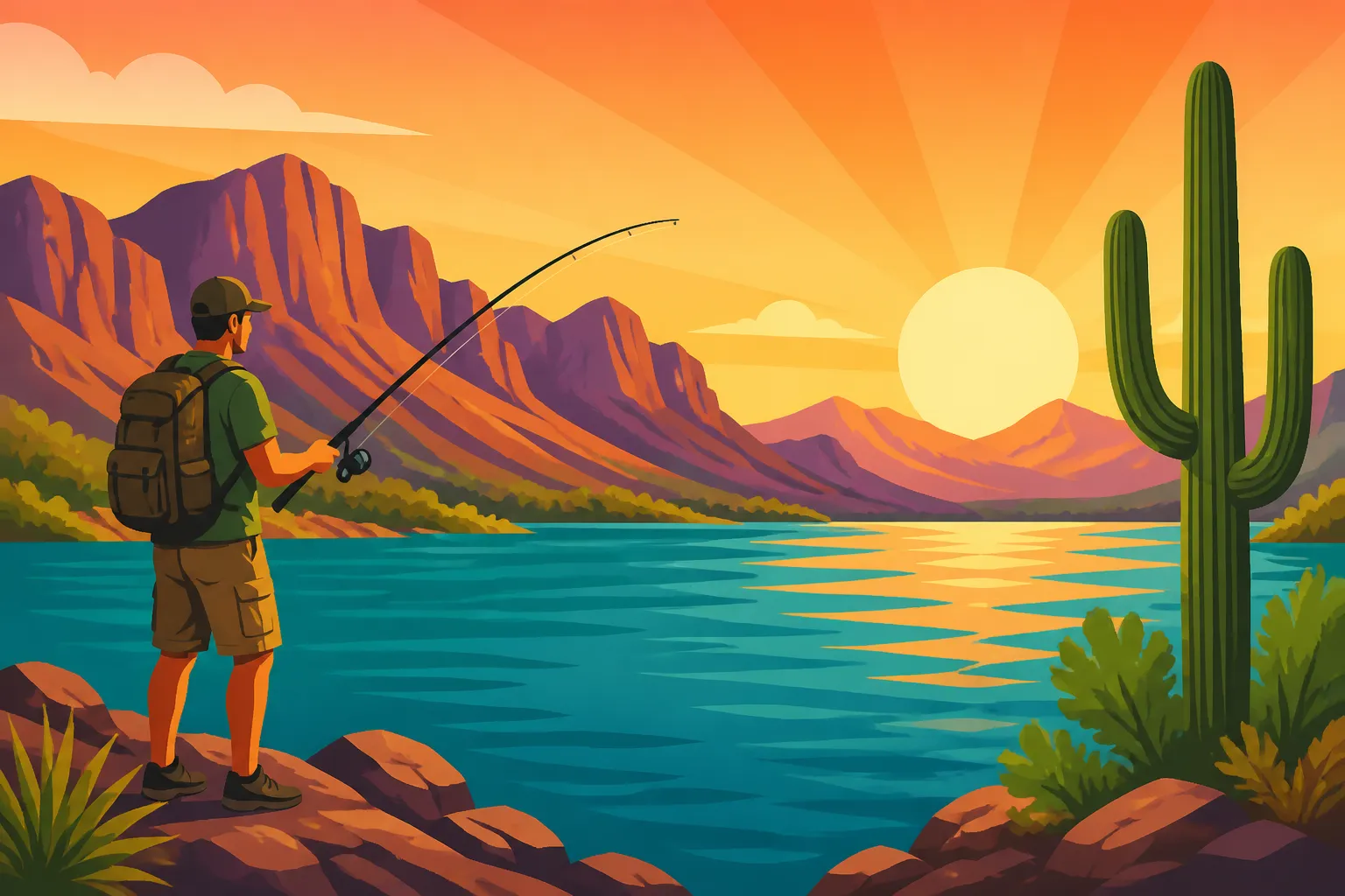 Best Shore Fishing Spots in Arizona