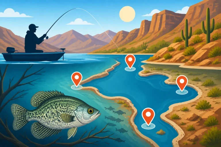 Best Areas for Crappie at Roosevelt Lake