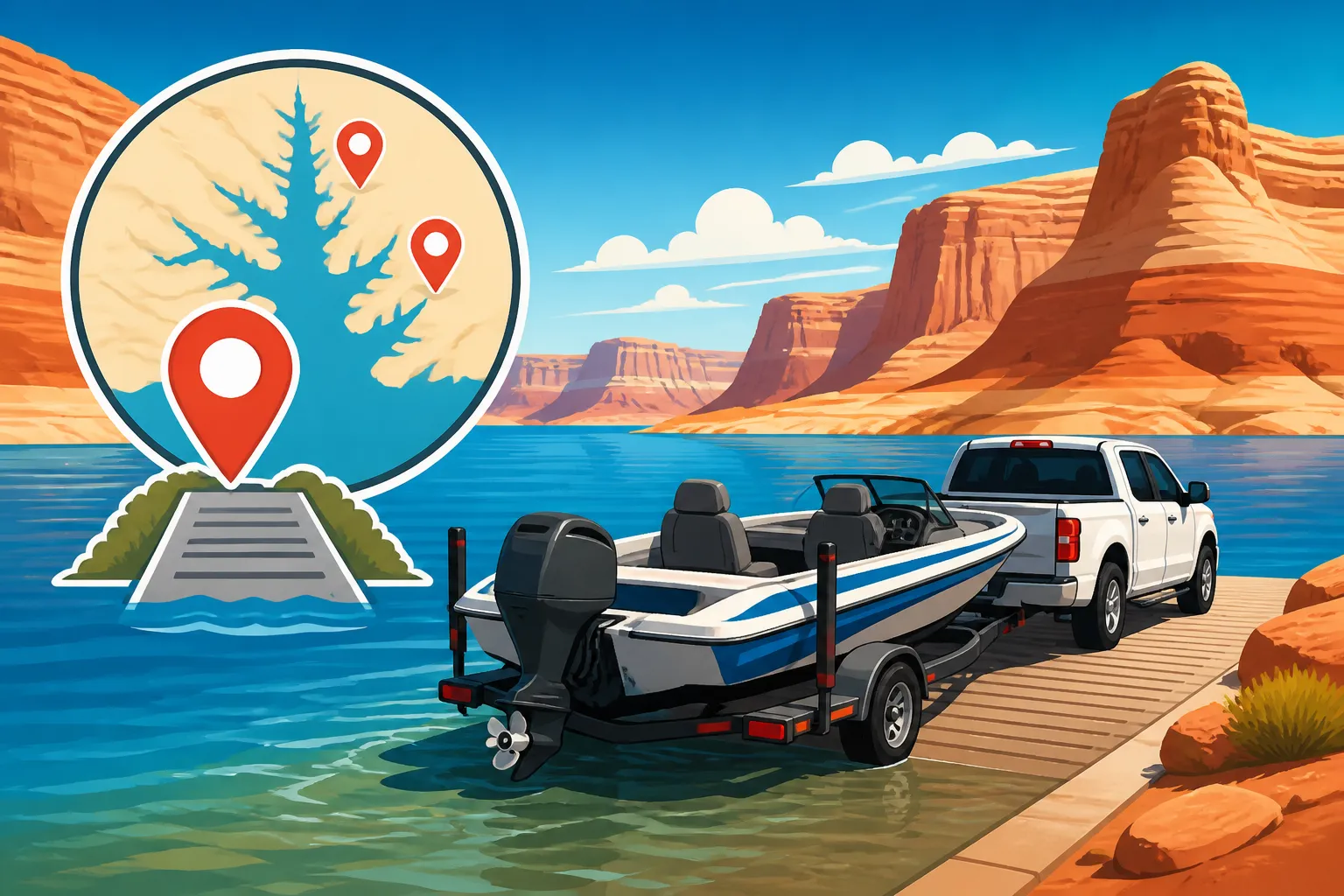 Boat Ramp Locations at Lake Powell