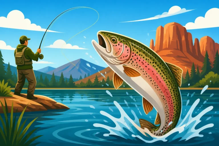 Rainbow Trout Fishing at Show Low Lake