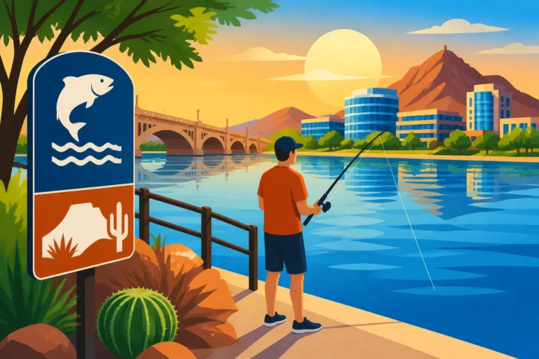 Fishing Access at Tempe Town Lake