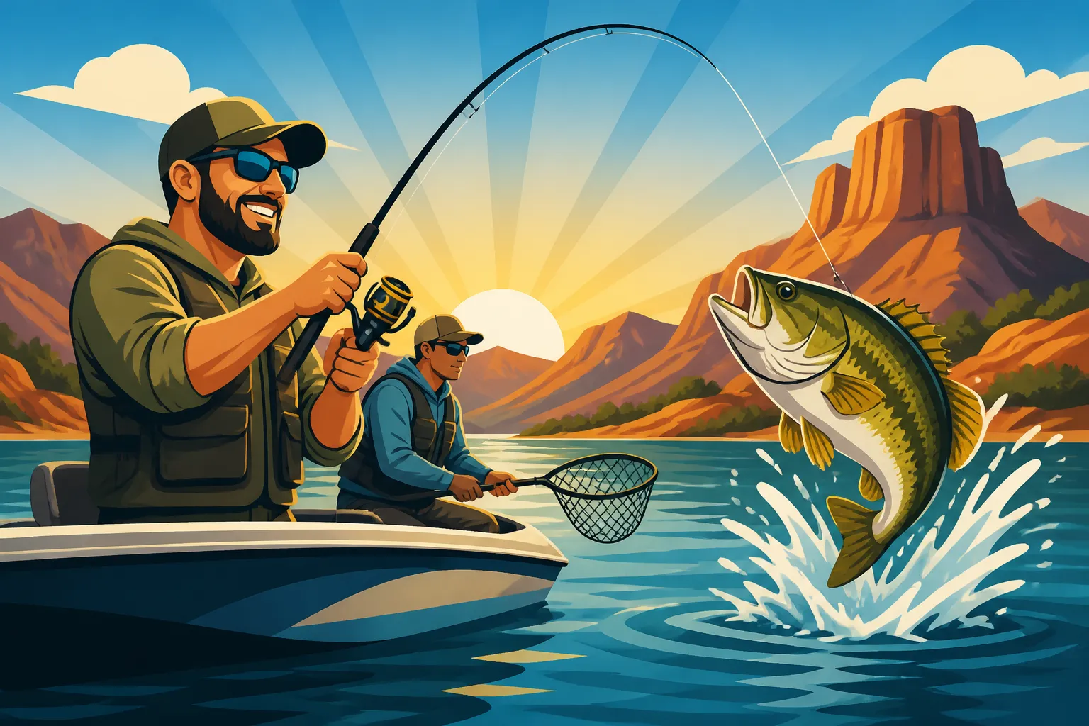 Guided Fishing Trips on Roosevelt Lake
