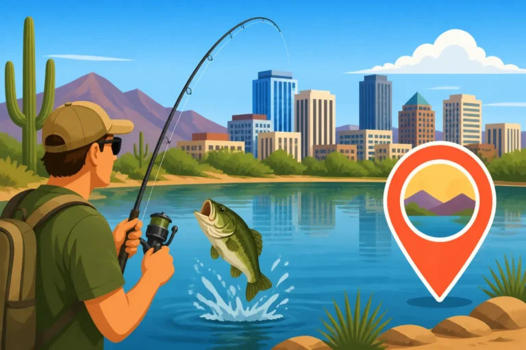 Closest Fishing Lake to Downtown Tucson