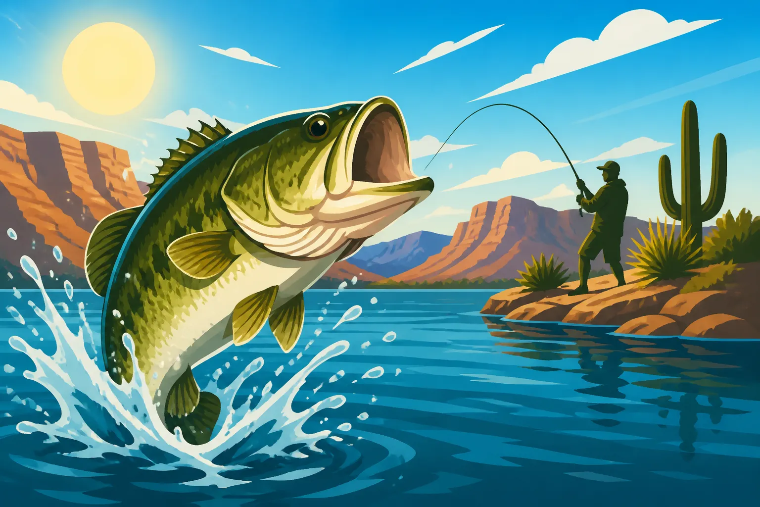 Alamo Lake Bass Fishing Conditions