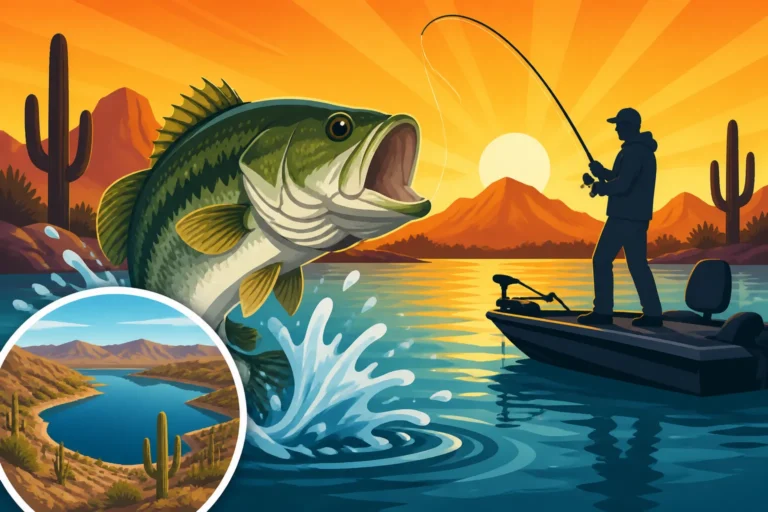 Warmest Lakes for Winter Bass Fishing in Arizona