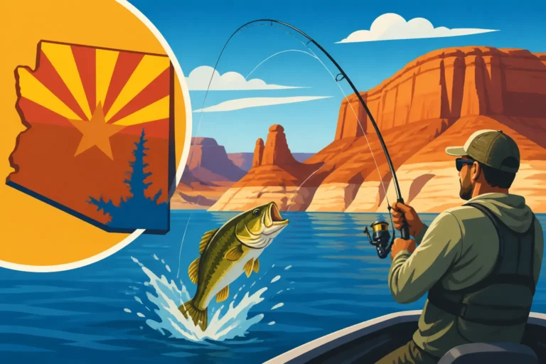 Fishing Near the Utah Border at Lake Powell