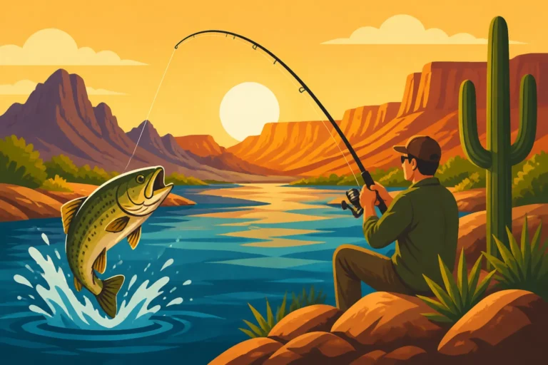 Fishing Near the California Border on the Colorado River