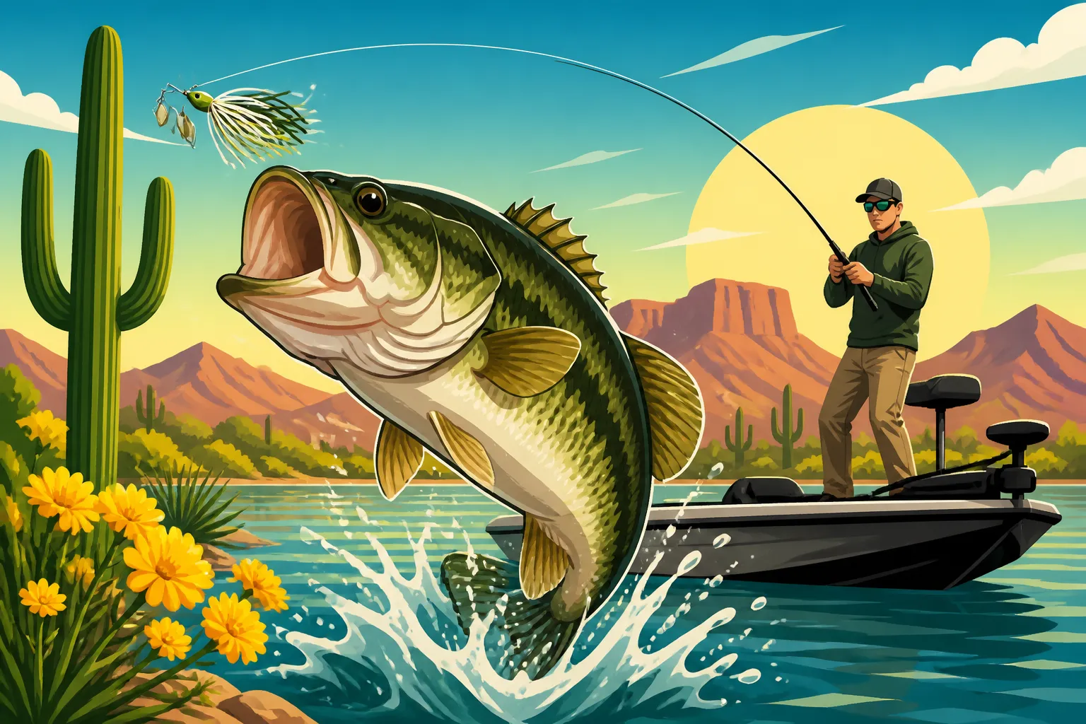 Spring Bass Fishing Tactics in Arizona