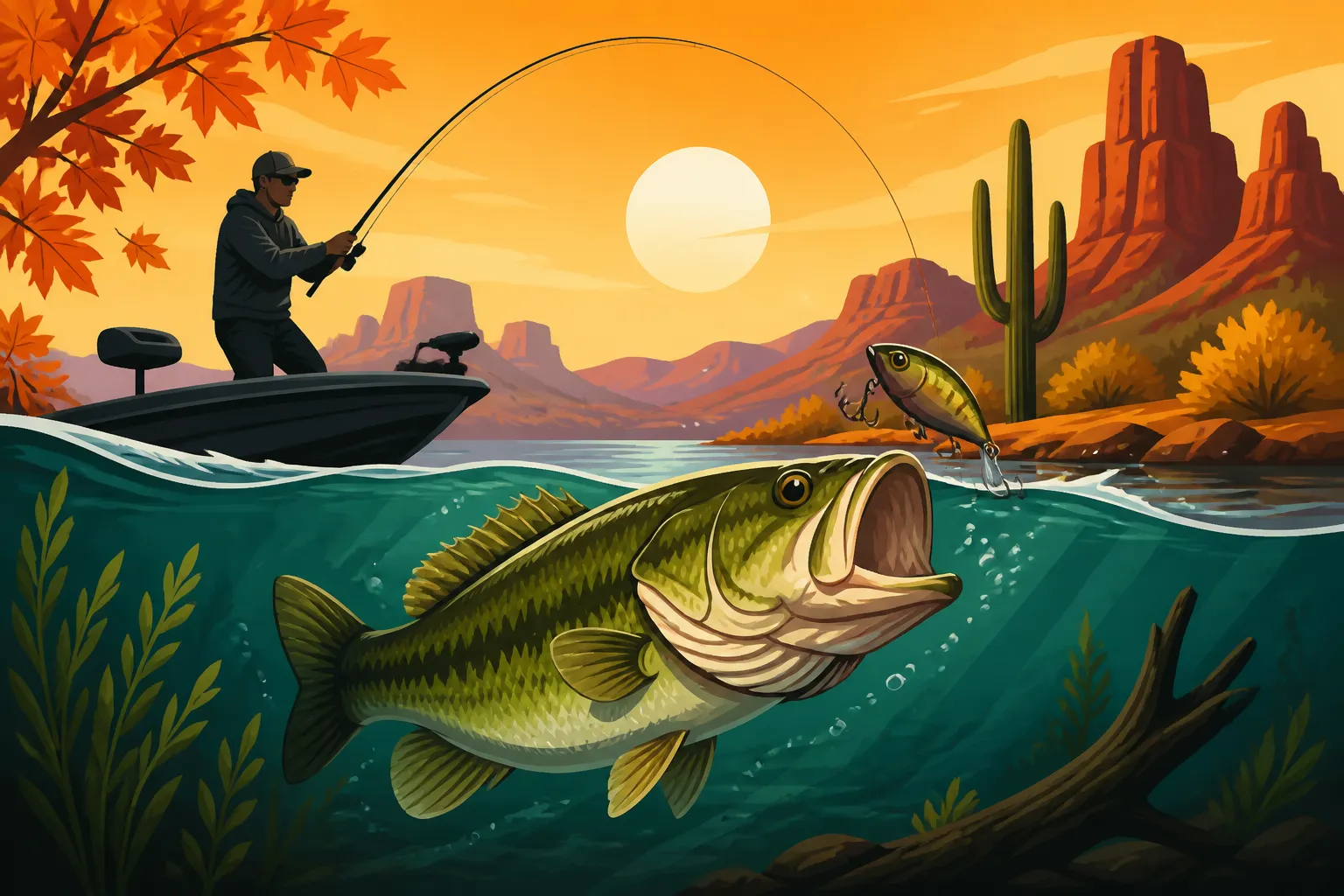 Fall Bass Fishing Tactics in Arizona