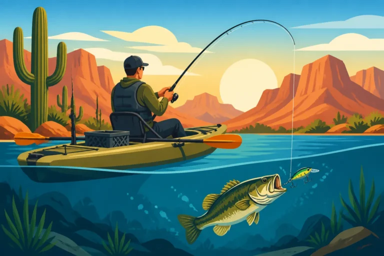 Kayak Fishing Techniques for Desert Lakes