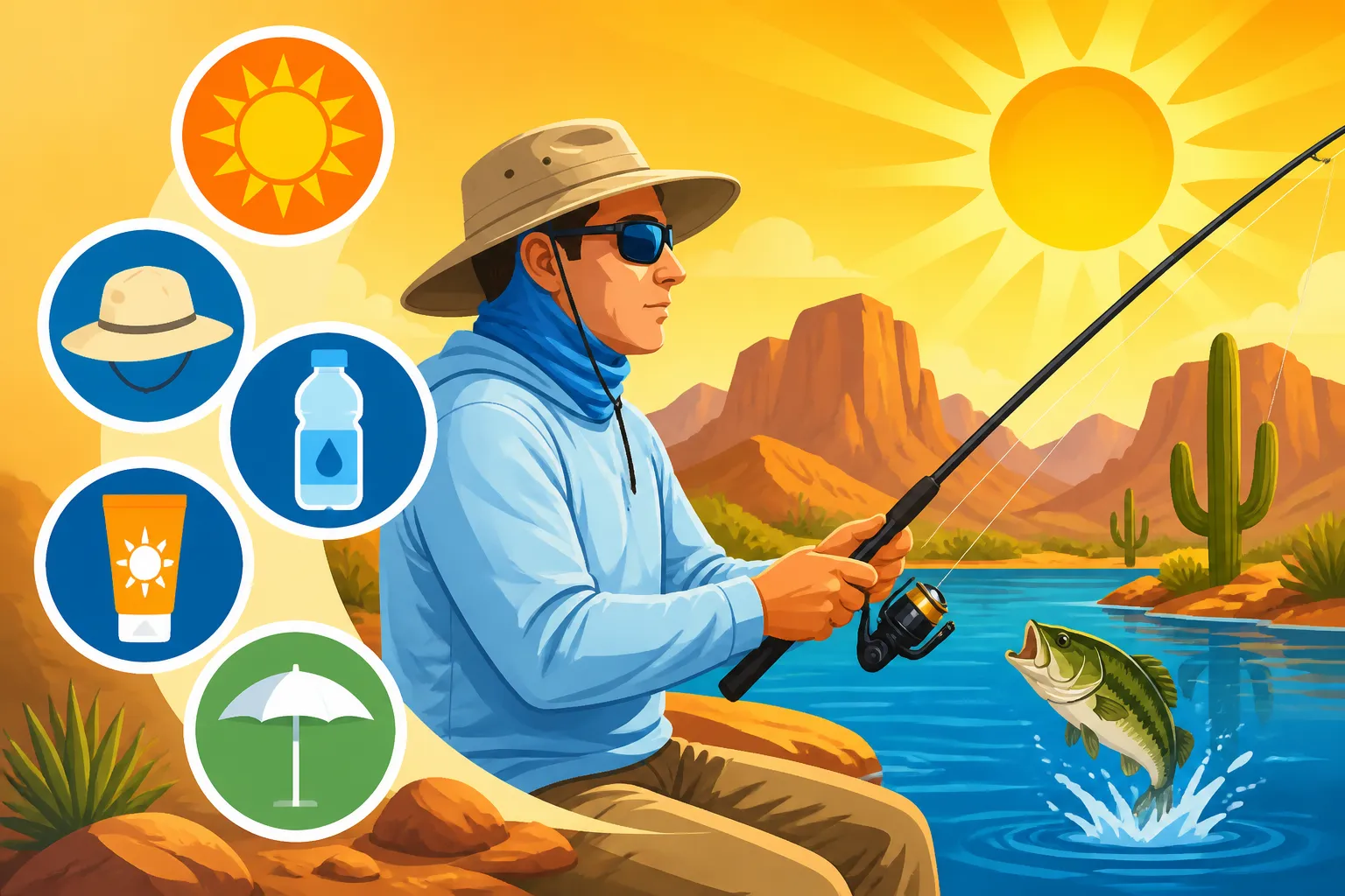 Heat Safety Tips for Summer Fishing in Arizona