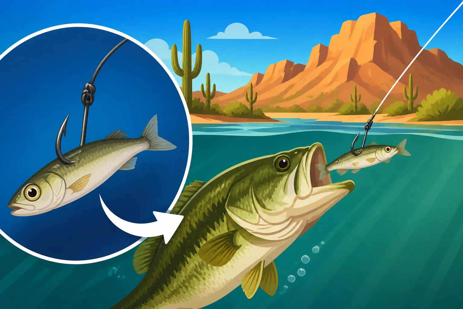 How to Rig a Live Minnow for Bass