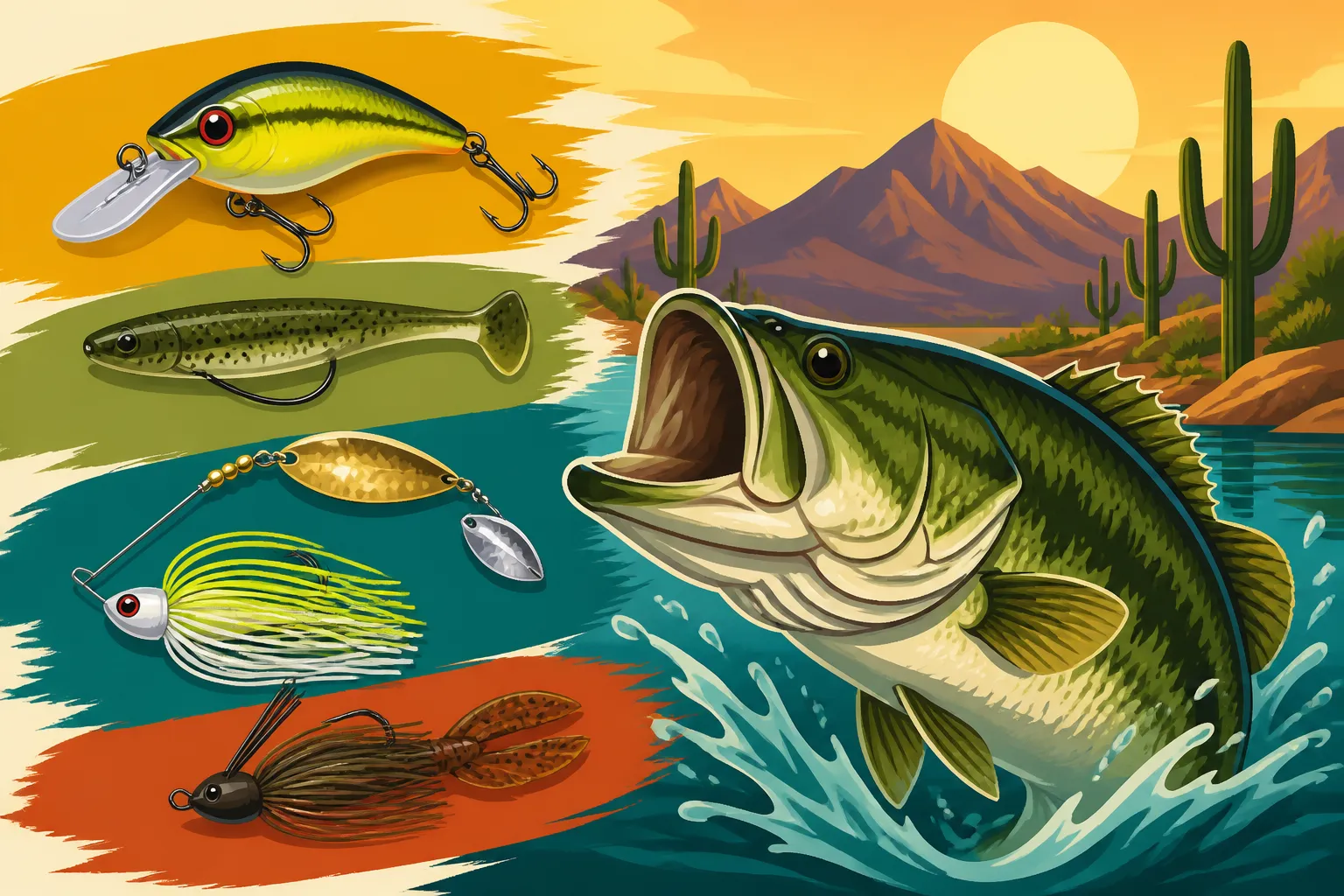 Best Lures for Largemouth Bass in Arizona Lakes