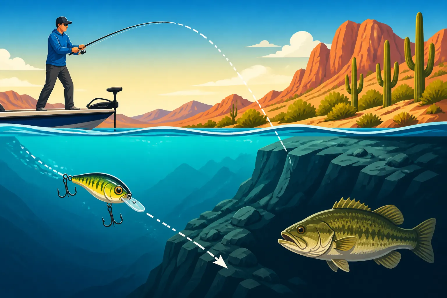 How to Fish a Crankbait Around Drop-Offs