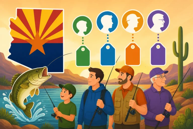 Arizona Lifetime Fishing License Cost by Age