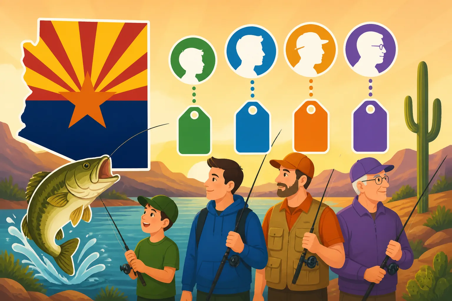 Arizona Lifetime Fishing License Cost by Age