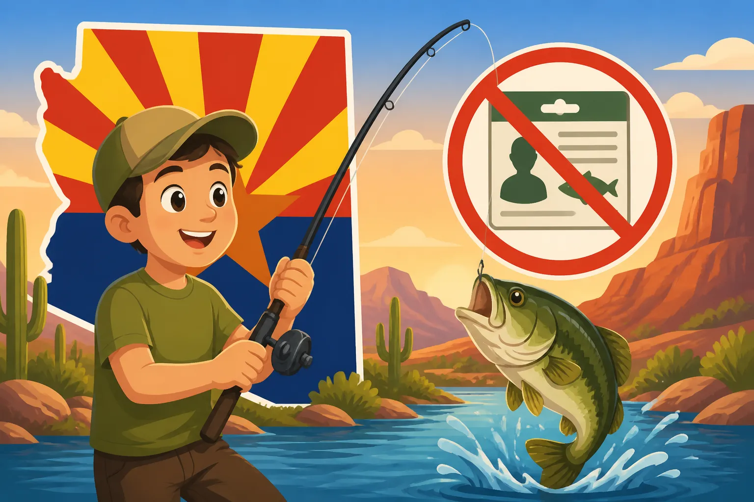 Minimum Age to Fish Without a License in Arizona