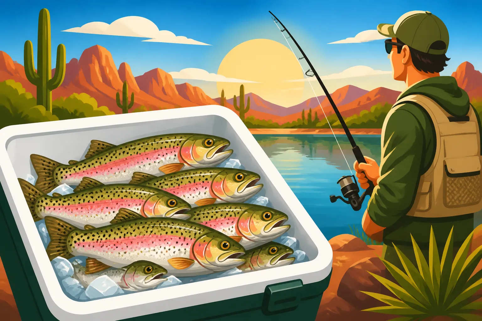 Trout Limit at Arizona Community Fishing Lakes