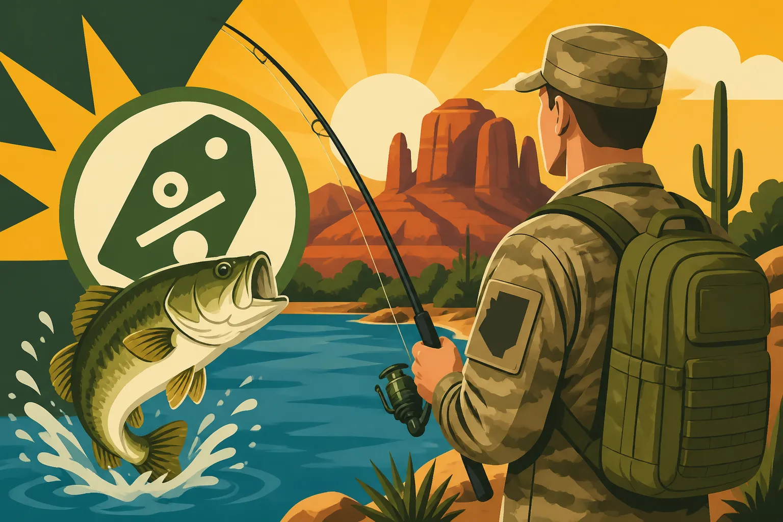 Fishing License Discount for Arizona Military Members