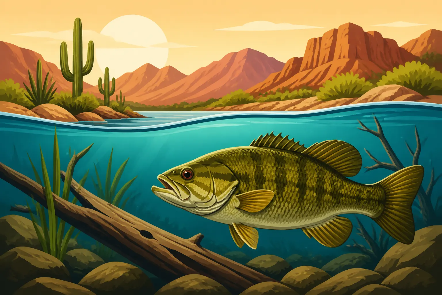 Smallmouth Bass Habitat in Arizona Lakes