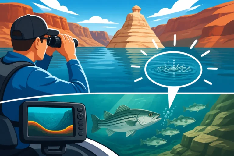 How to Find Striper Boils on Lake Powell