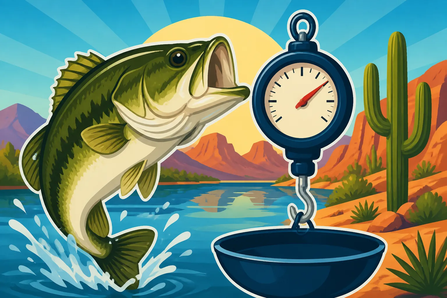 Largemouth Bass Average Weight in Arizona Lakes