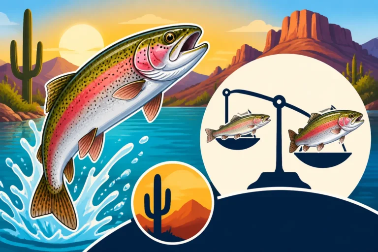 Rainbow Trout Average Weight at Stocked Lakes
