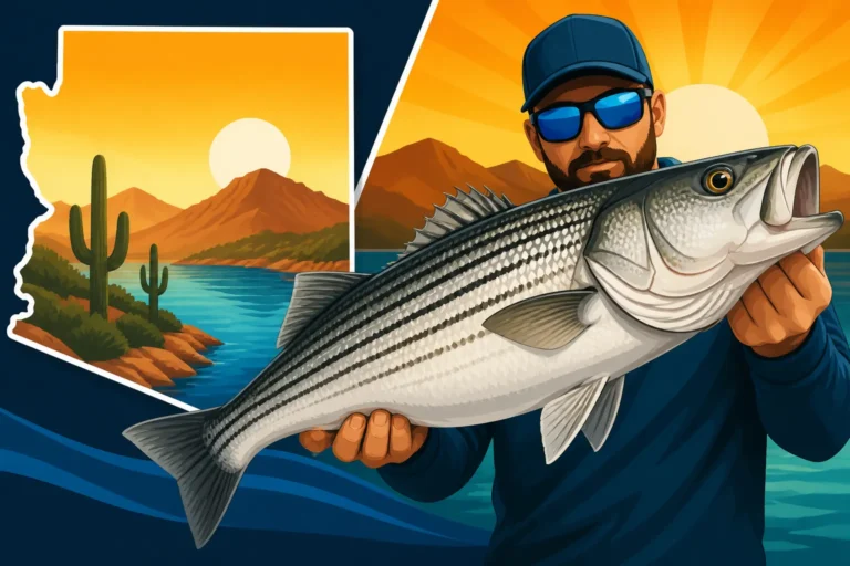 Arizona State Record Striped Bass Weight and Location