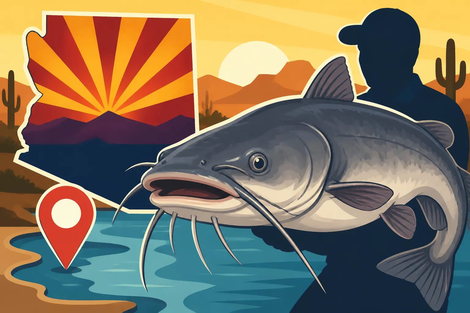 Arizona State Record Flathead Catfish Weight and Location