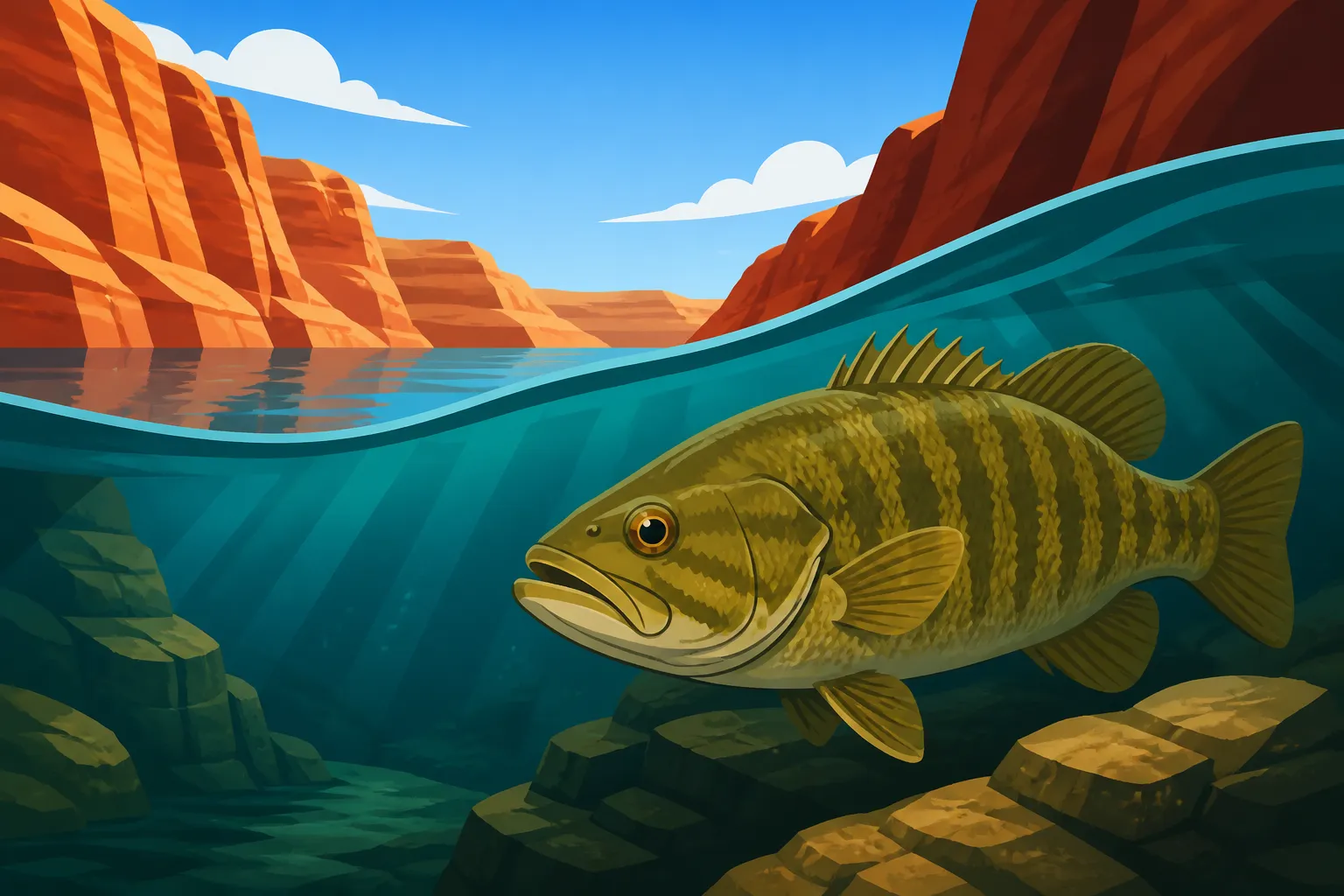Why Smallmouth Bass Prefer Lake Powell's Canyons