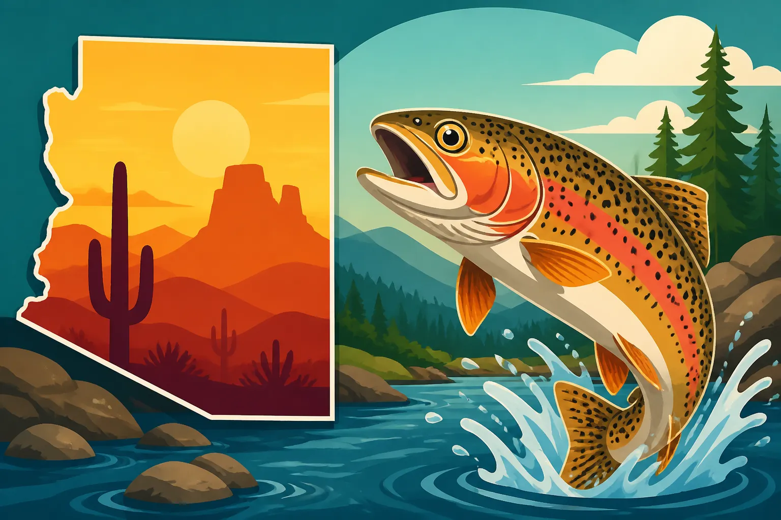 Apache Trout Range in Arizona