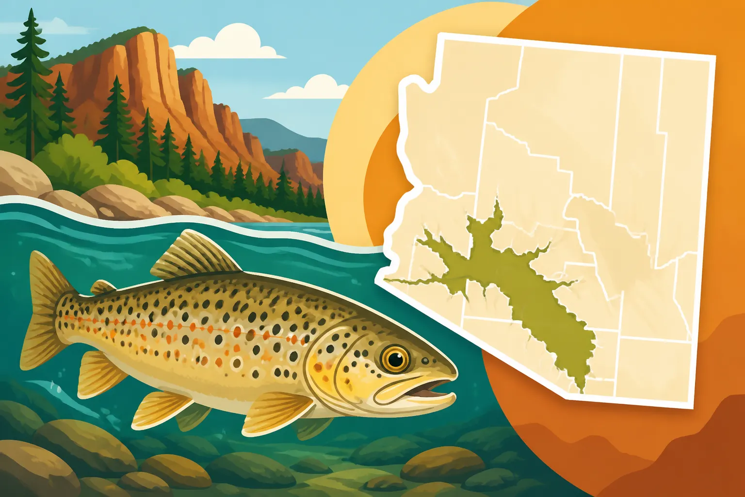 Gila Trout Range in Arizona