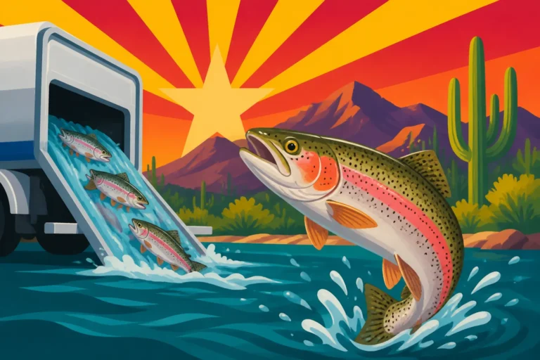 Cutbow Trout Stocking in Arizona