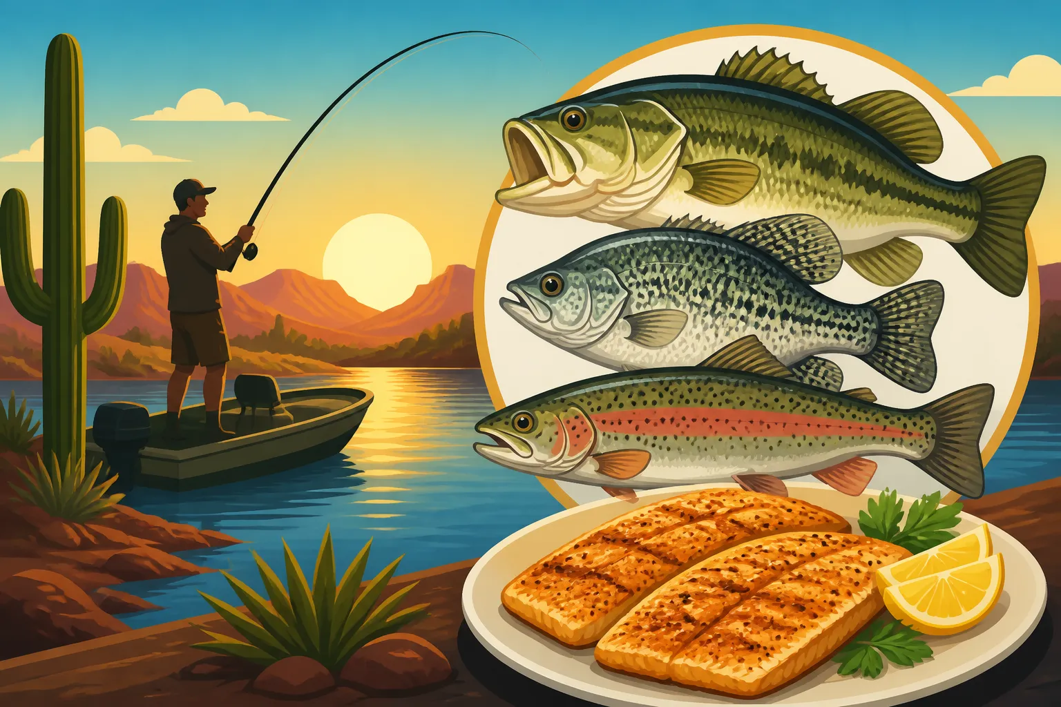Best-Tasting Fish to Keep From Arizona Lakes