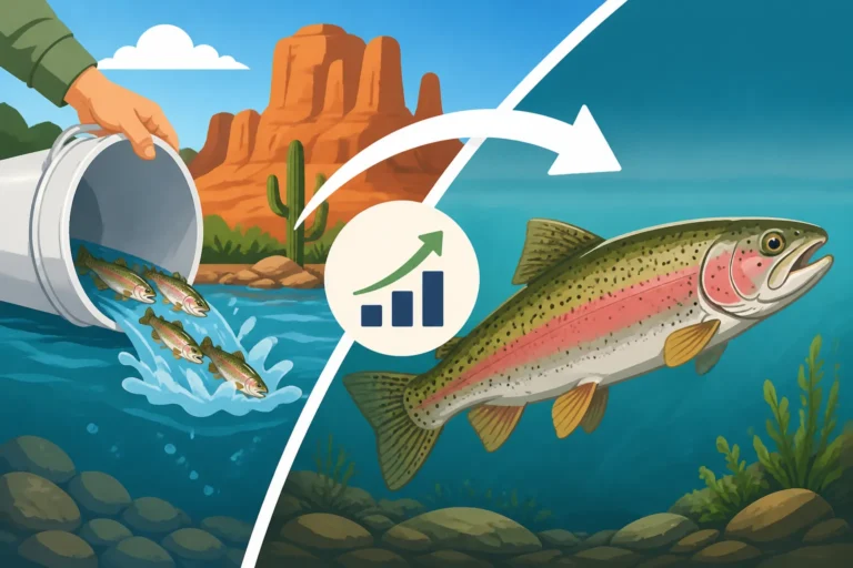 Growth Rate of Trout After Stocking