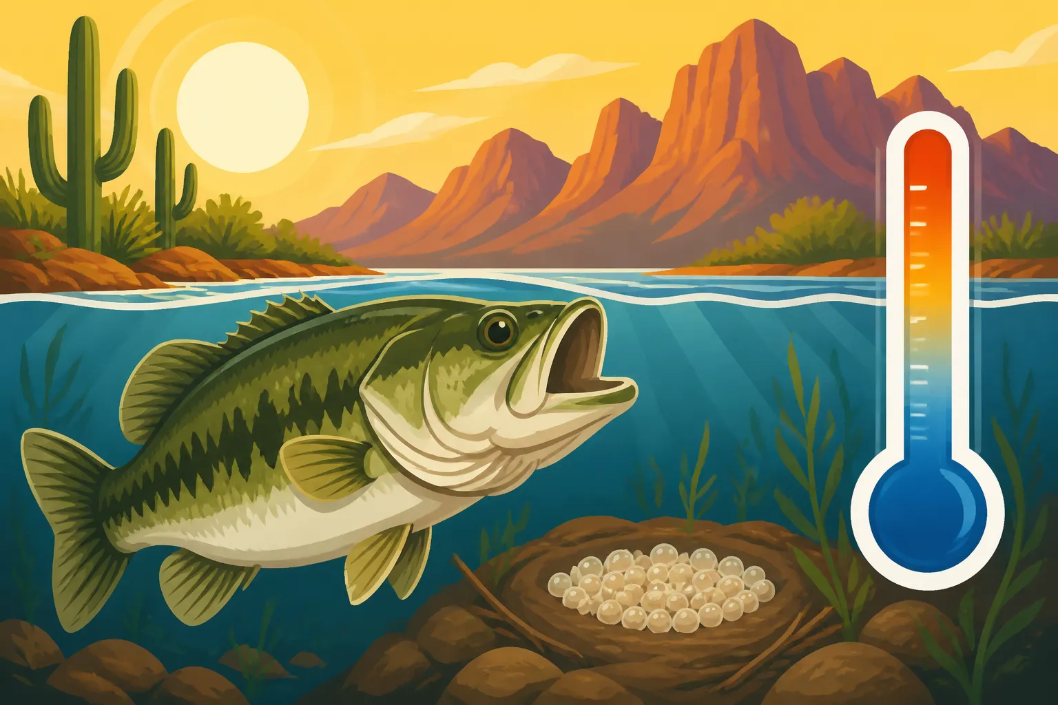 Spawning Temperature for Largemouth Bass