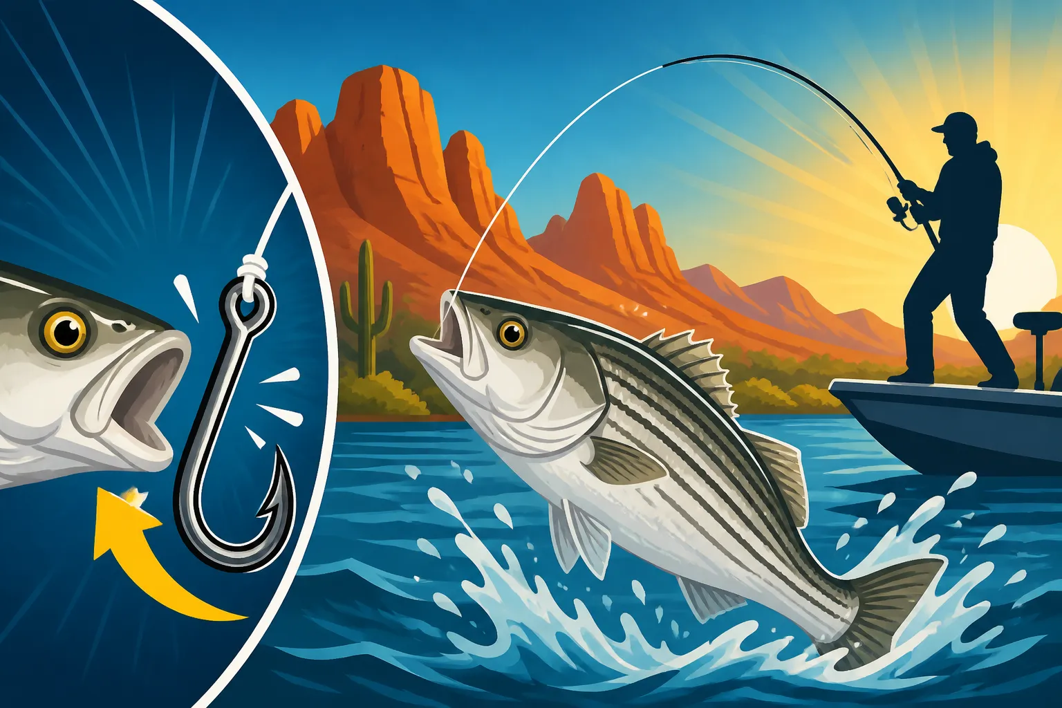 How to Set the Hook on a Striped Bass