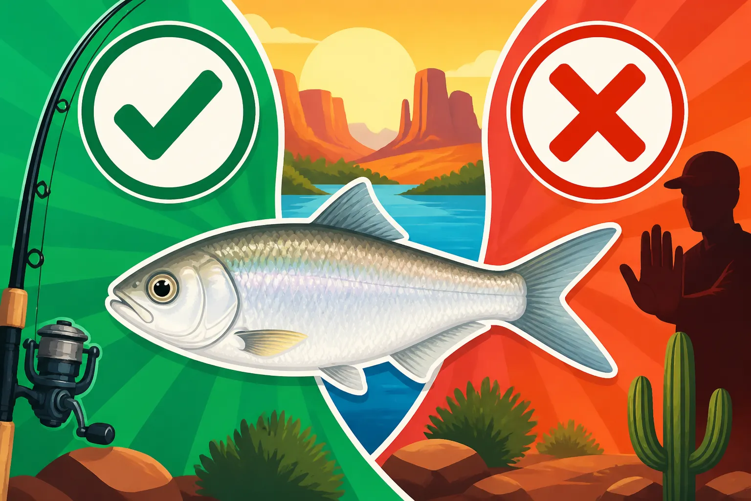 Are Threadfin Shad Legal Bait in Arizona?