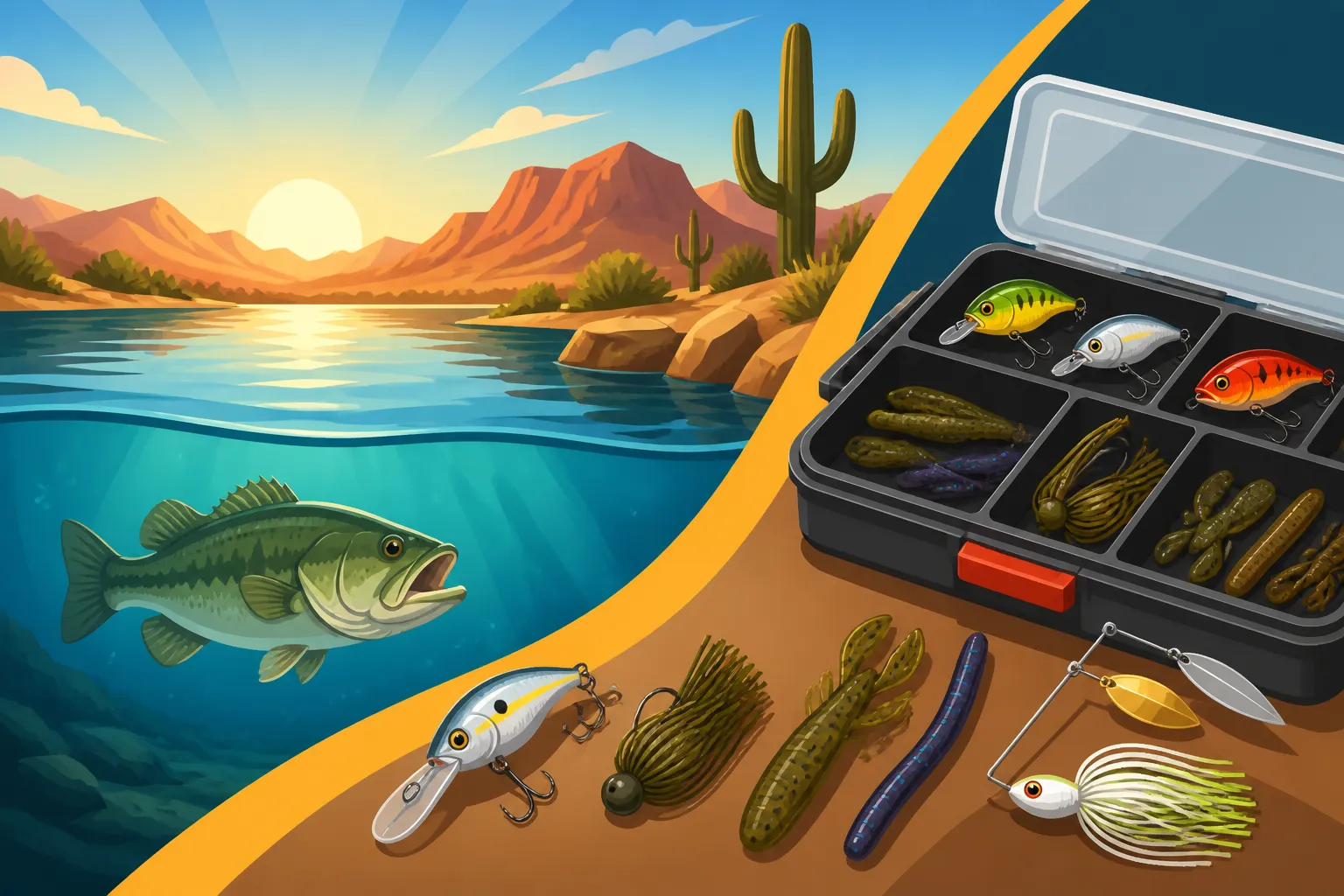 Best Tackle for Desert Lake Fishing