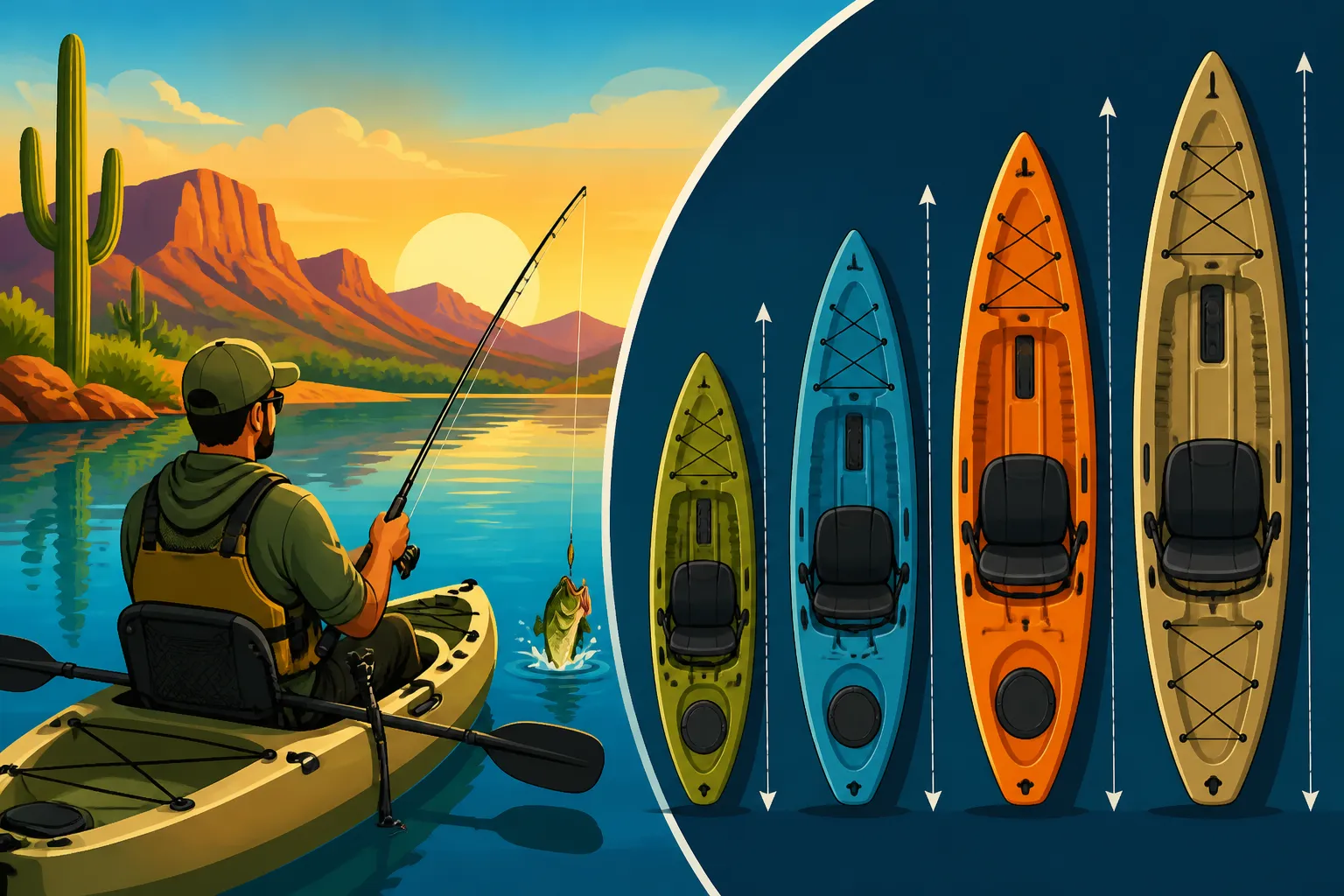 Best Kayak Length for Lake Fishing