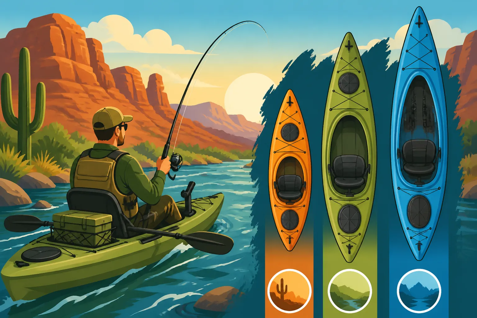 Best Kayak Length for River Fishing