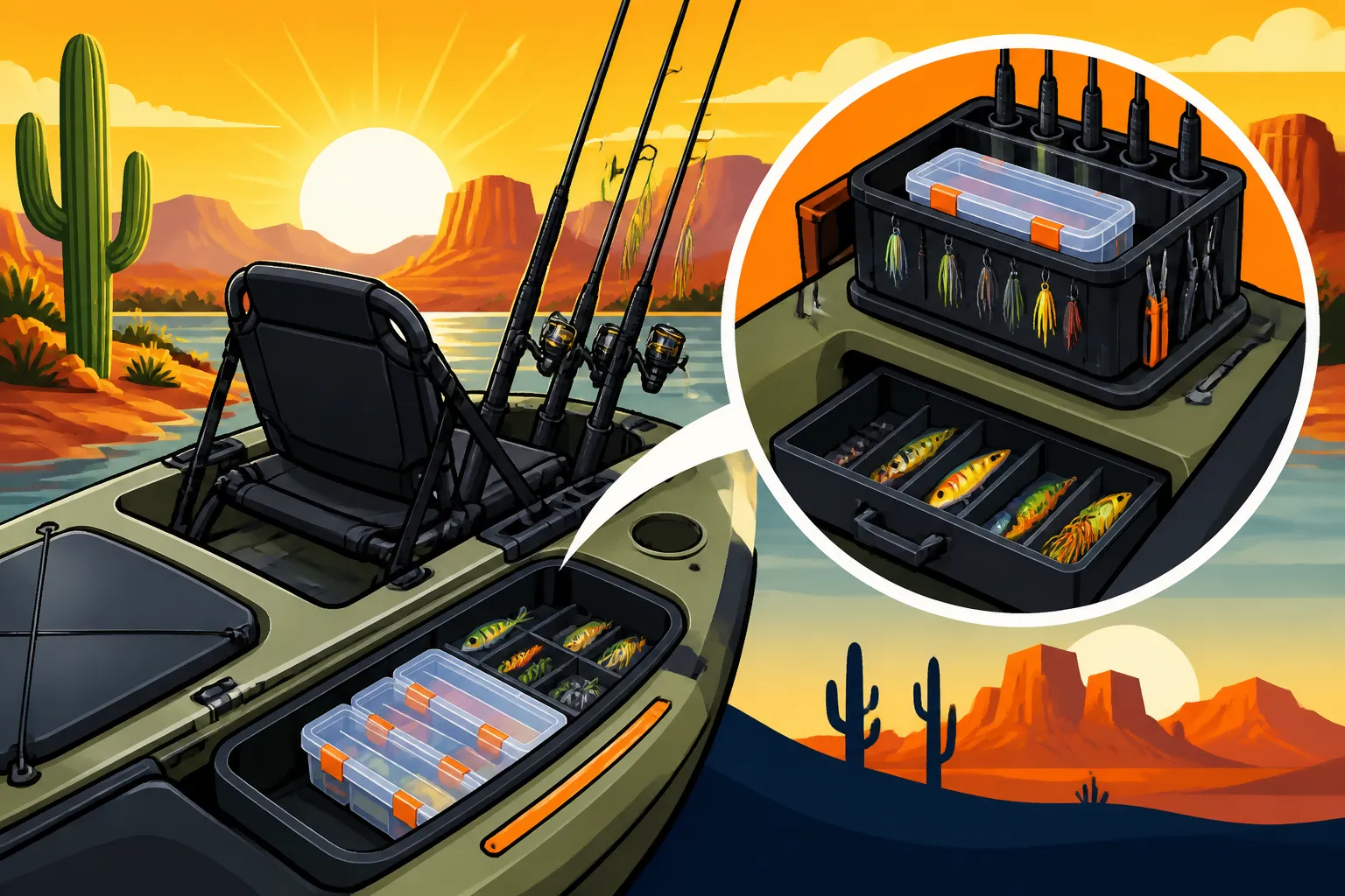 Best Kayak Storage for Rods and Tackle