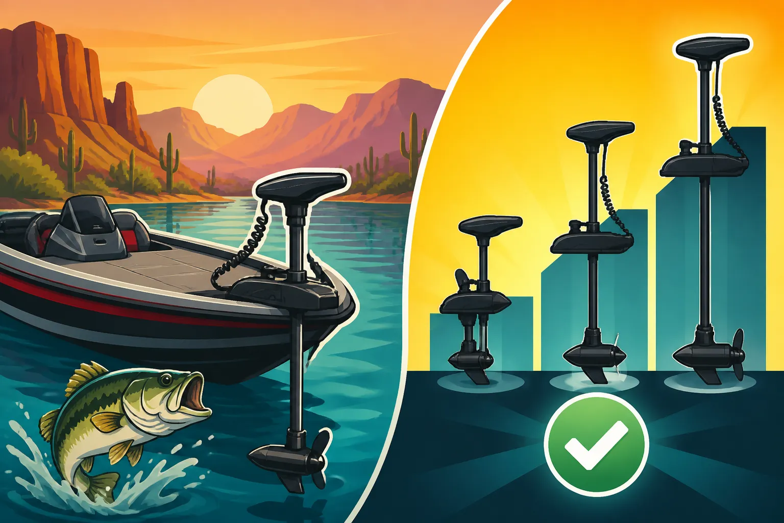 Best Trolling Motor Size for a Bass Boat