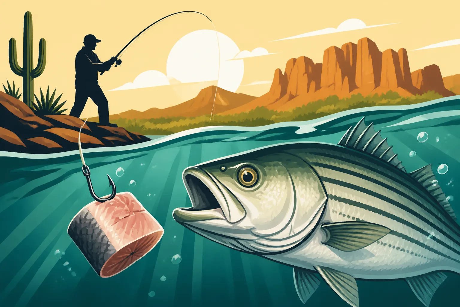 How to Fish Cut Bait for Striped Bass