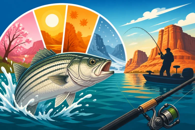 Best Season to Catch Striped Bass at Lake Powell