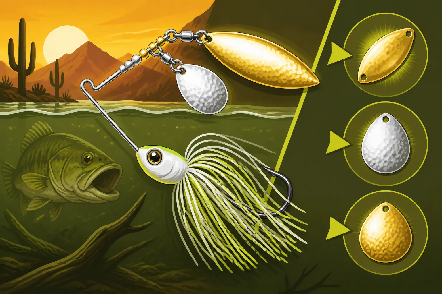 Best Spinnerbait Blade Style for Murky Water