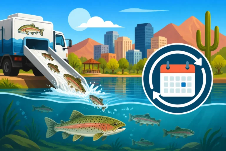 Trout Stocking Frequency at Urban Lakes in Arizona